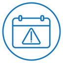 Calendar exclamation icon