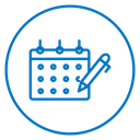 Calendar pen 2 icon