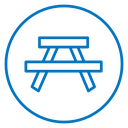 Camping table icon