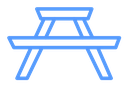 Camping table icon