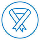 Cancer ribbon icon