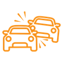 Car accident icon