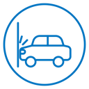 Car accident icon
