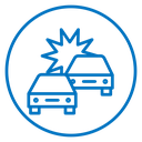 Car crash icon