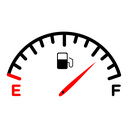 Car fuel indicator icon