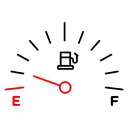 Car fuel indicator icon