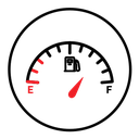 Car fuel indicator icon