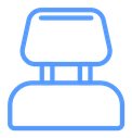 Car headrest icon