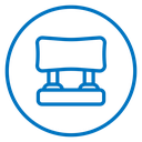 Car headrest icon
