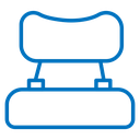 Car headrest icon