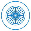 Car hubcap icon