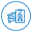 Car repair check list icon