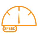 Car speedometer icon