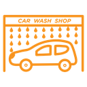 Car wash shop icon