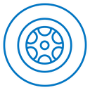 Car wheel icon