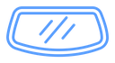 Car windscreen Color Outline icon