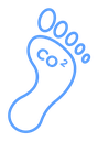 Carbon footprint icon