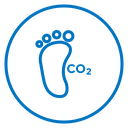 Carbon footprint icon