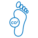 Carbon footprint icon
