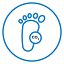 Carbon footprint icon