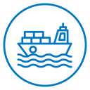 Cargo ship icon