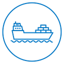 Cargo ship icon