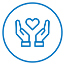 Caring Hands Heart icon