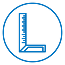 Carpenter ruler icon