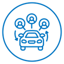 Carpool share icon