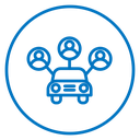 Carpool share icon