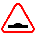 Caution speed Ramps sign icon