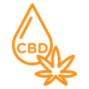 CBD oil drop icon