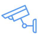 CCTV Wall Camera Color Outline icon