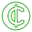 Cedi sign icon