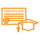 Certification diploma icon