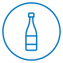 Champagne bottle icon