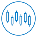 Chart candlestick 3 icon