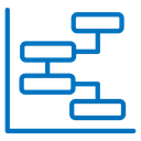 Chart gantt icon
