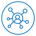 Chart network icon