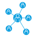 Chart network icon