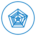Chart-radar 4 icon
