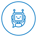 Chatbot speech bubble 2 icon