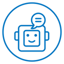 Chatbot speech bubble icon