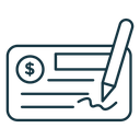 Cheque icon