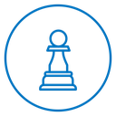 Chess pawn 3 icon