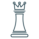 Chess queen icon