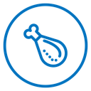 Chicken leg icon