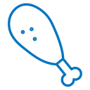 Chicken leg icon