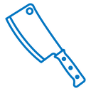 Chopper knife icon