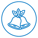 Christmas bells icon